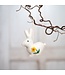 Felt hanger rabbit - with flowers -6 dif. types