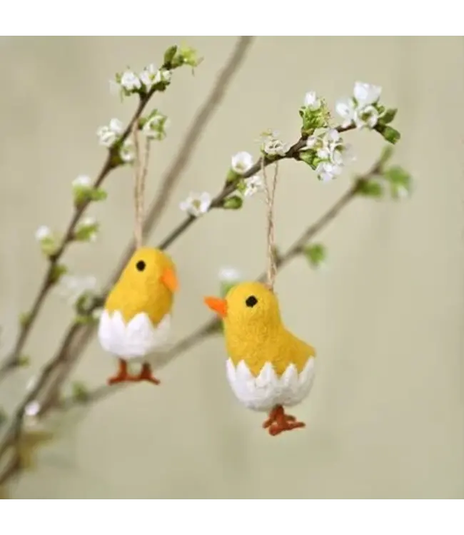 Felt hanger easter chick -6x4 cm