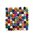 SjaalmetVerhaal Felt coaster squared multicolour 20x20 cm