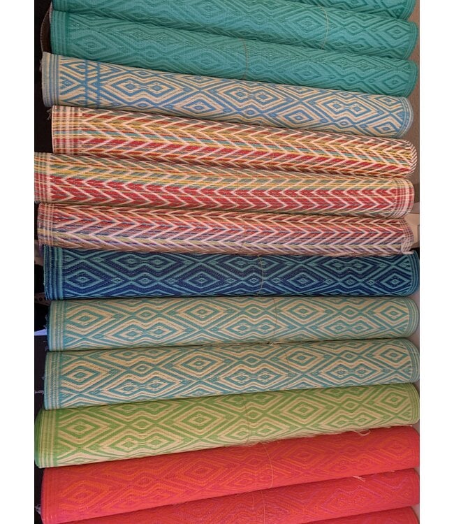 Plastic mat 190 x 90 cm - black-white