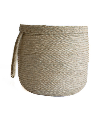 Tahoua Decorative basket palmleave H33xD33cm