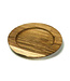 Kinta Wooden plate wide border diameter 23 cm