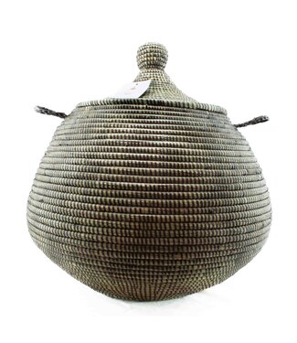Teranga Straw basket ball-shaped - brown