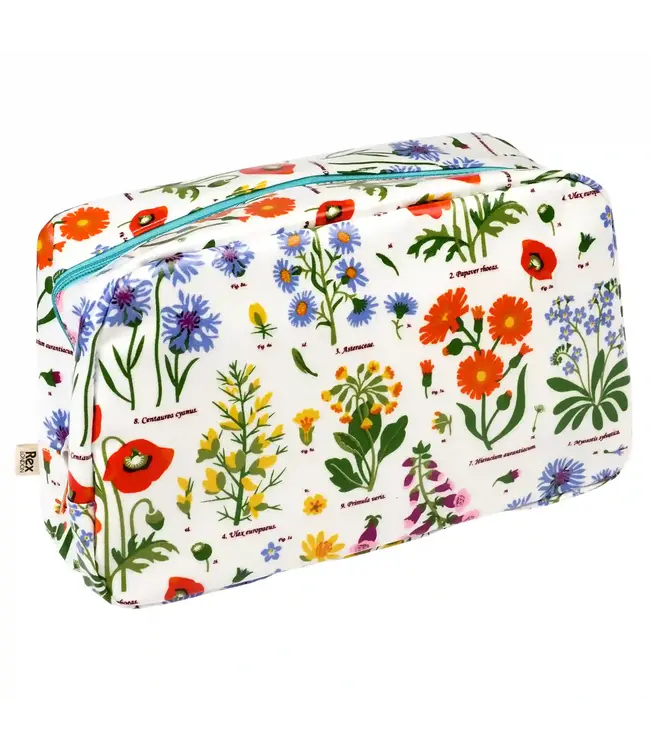 Toilettas L29xB11xH16,5cm Wilde bloemen