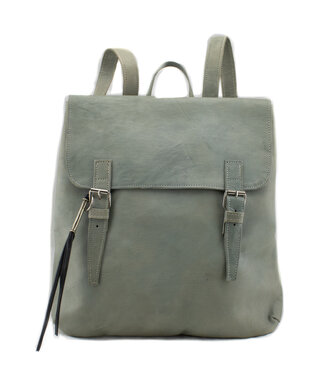 Tahoua Eco leather backpack light blue