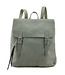 Eco leather backpack light blue