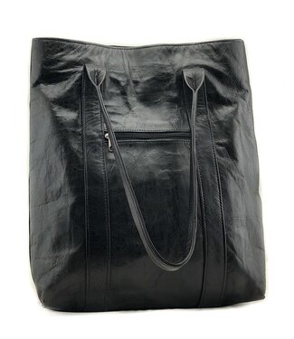 Tahoua Eco leather bag Golo black 40x35 cm