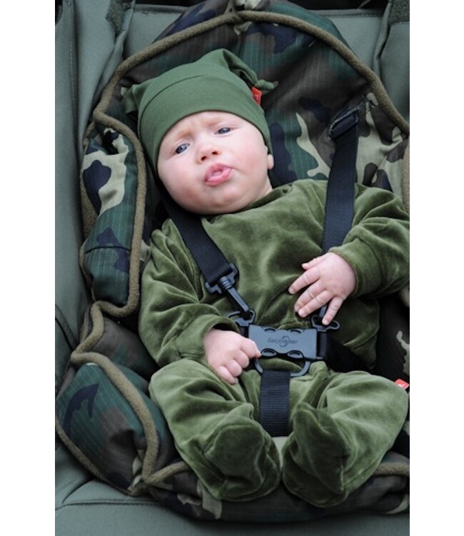 Knotted hat organic cotton dark grey 3-6 months