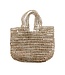 Handbag knotted palmleave - 24 x 35