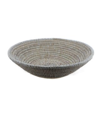 Teranga Straw basket white - diameter 42 x height 12 cm