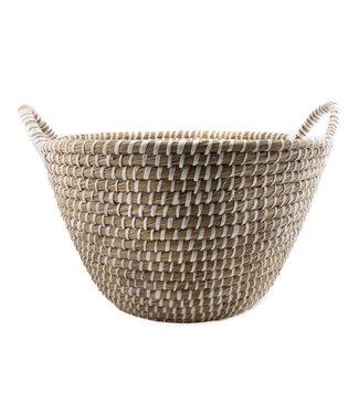 FairForward Round basket kaisagrass white D50 x H30 cm