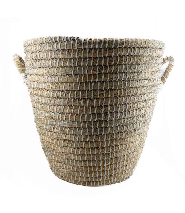 Kaisagrass laundry basket white plastic | H45xD45cm