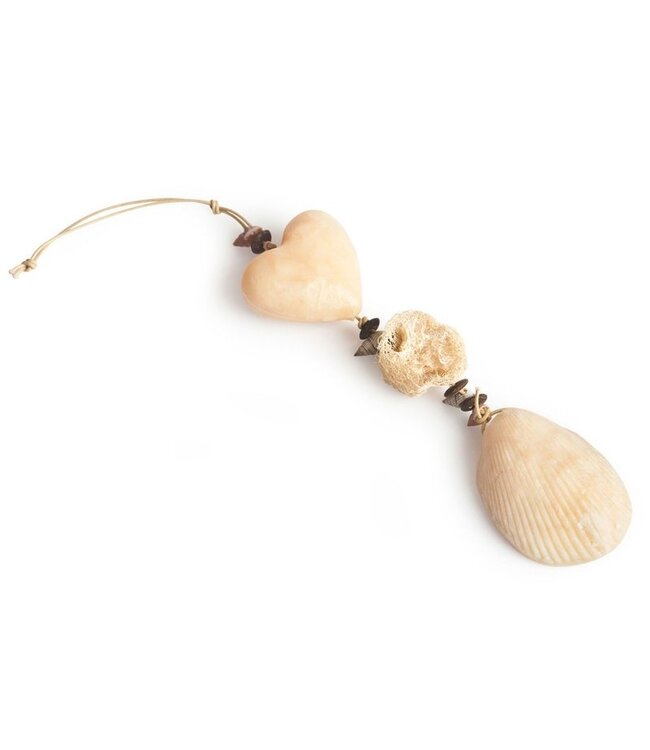 Zeephanger hartjes Aloe Vera zeep en kralen