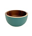 Wooden bowl D 11 cm petrol
