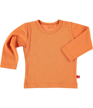 Limo basics T-shirt lange mouw oranje 62-68 biologisch jersey katoen