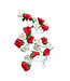 Light string with red and beige roses - 3 metres