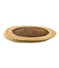 Kanika Oval wooden plate 40x20x2 cm