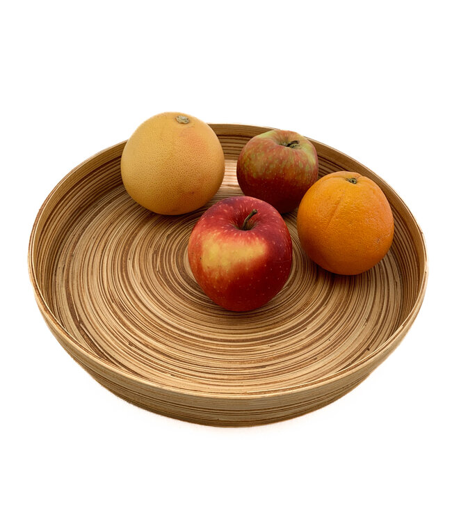 Bamboo bowl - serving tray round diameter 30 cm