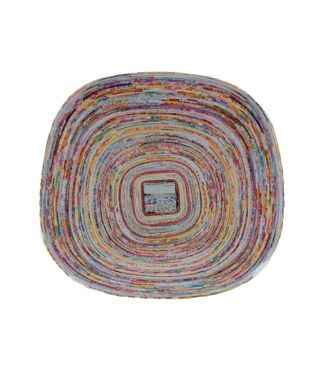 Papieren schaal vierkant 23x23cm gerecycled papier