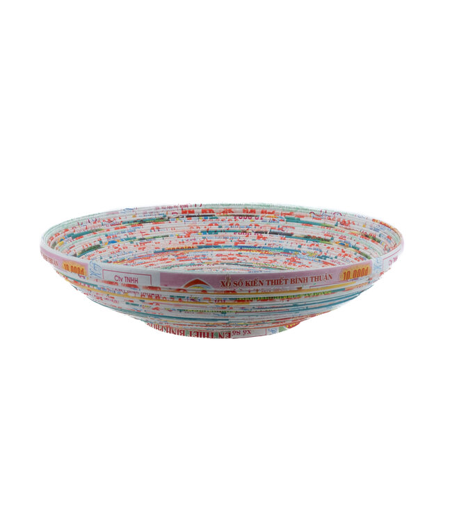 Papieren schaal gerecycled papier 32x8 cm (M)