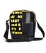 Kinta Shoulder bag jeans and rubber - blue-yellow