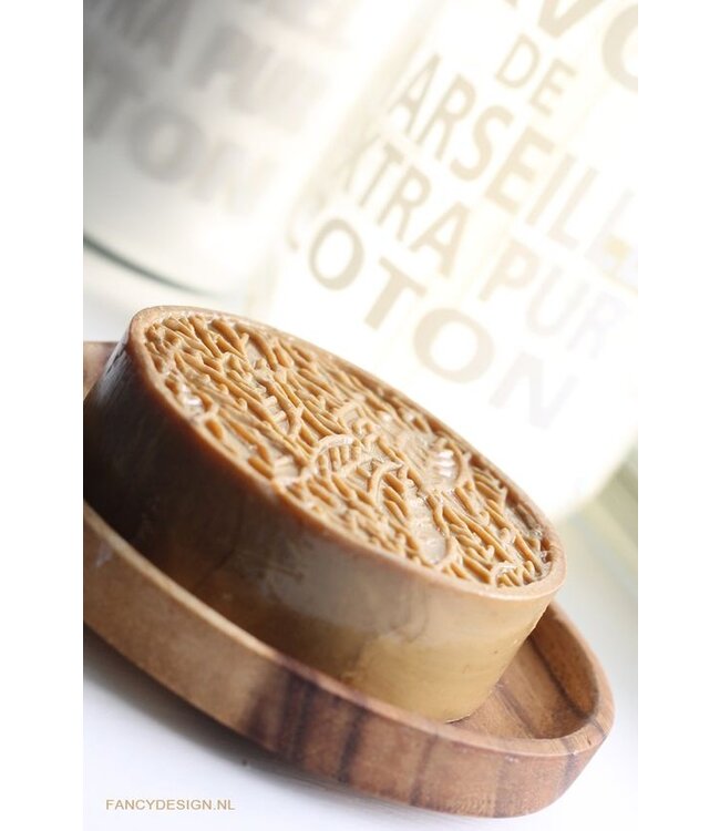 Wooden coaster with edge D10 cm