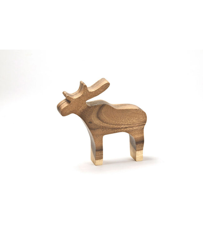 Wooden moose M - 20 x 18 cm