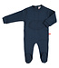 Pyjama blauw met voetjes bio katoen maat 46