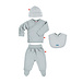 Limobasics pack grey size 50 (set shirt, pants, bib and hat)