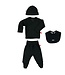Limobasics pack (set shirt, pants, bib and hat) black, size 50