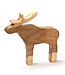 Wooden moose 25x25x4 cm large