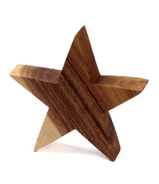 Kinta Houten ster Large - 19 cm