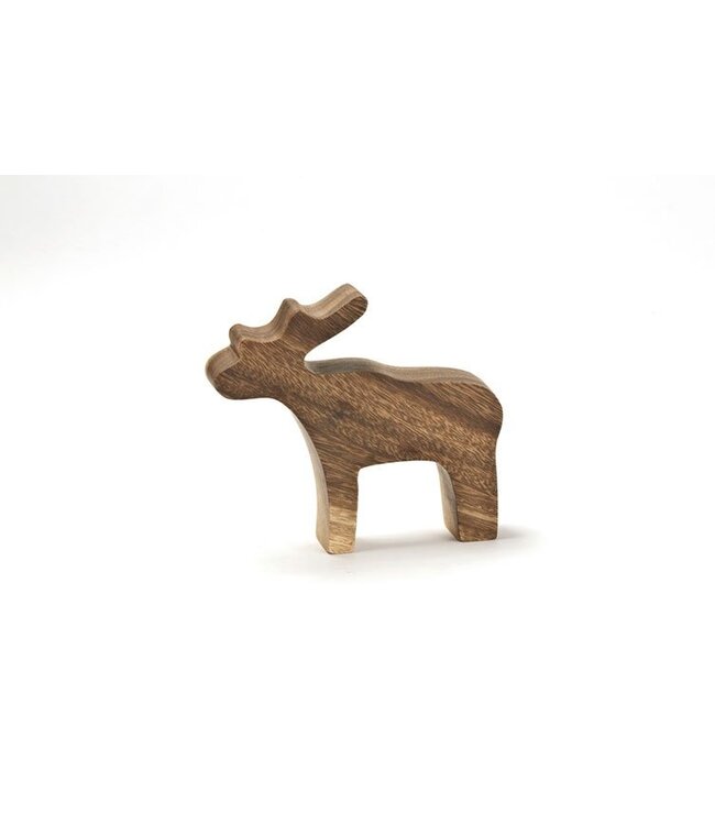 Wooden moose S -15x14cm