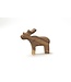 Wooden moose S -15x14cm