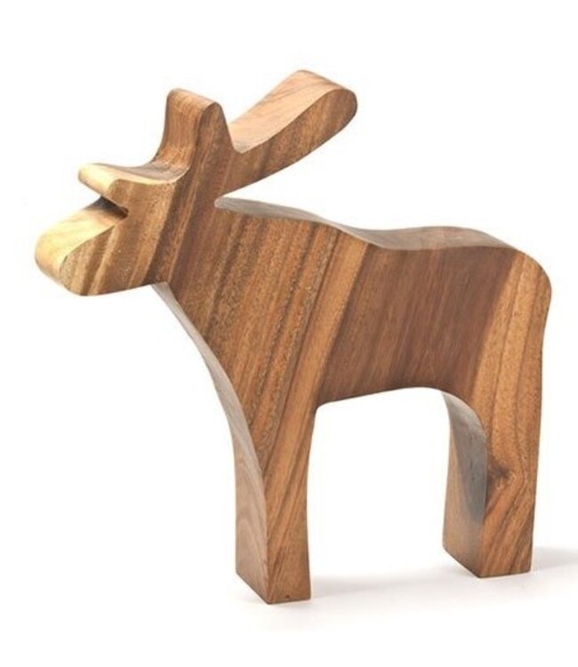 Wooden moose XL - 30x30 cm