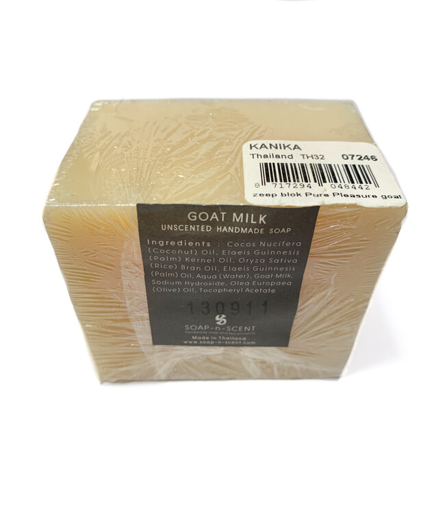 Zeep geitenmelk in tasje