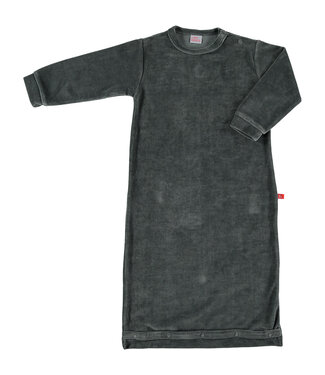 Limo basics Sleepingbag organic velour 4-8 months dark grey