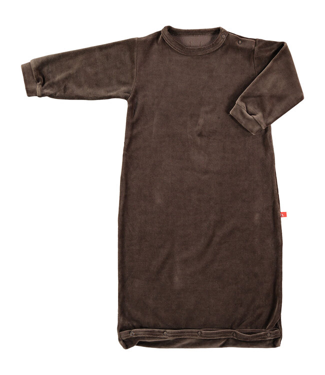 Sleepingbag organic velour 4-8 months brown