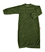 Baby slaapzak 4-8 mnd olijfgroen bio velours