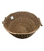 Basket round from hogla round with handles - d50 cm x h30 cm