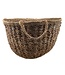 Basket round from hogla round with handles - d50 cm x h30 cm