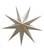 Only Natural Papieren kerstster wit sterren en stippen -D60cm