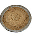 Placemat jute with silver edge - D30cm