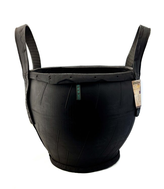 Recycled tyre basket d 45cm x h 35cm