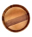 Houten dienblad rond d30 x h5 cm