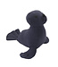 GlobalAffairs Knuffel zeehond donkerblauw 16x16cm
