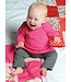 Baby jurkje lange mouw donkerblauw bio sweatstof
