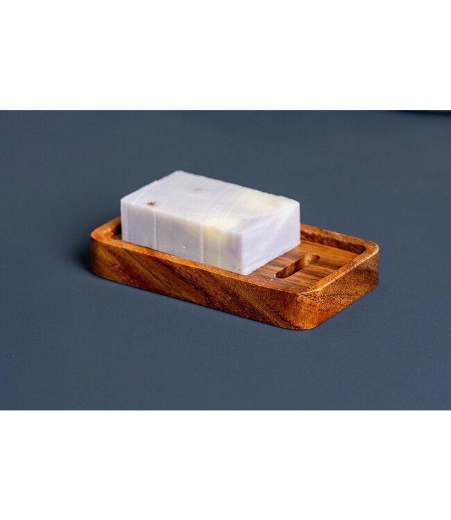 Soap holder acacia wood Large 16x9 cm