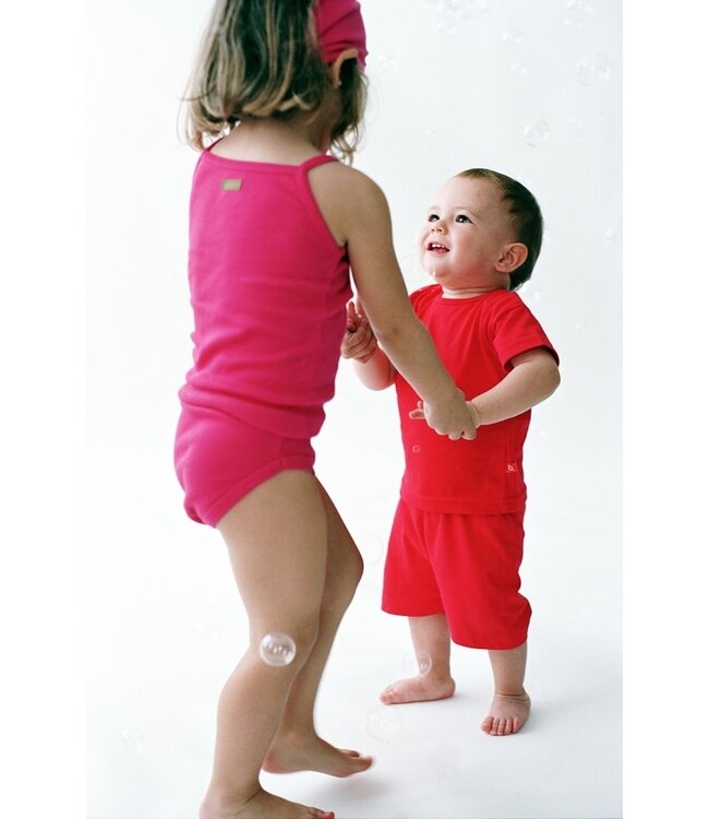 T-shirt biologisch katoen 62-68 - roze