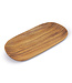Oval serving bowl wood ellipse 15x30 cm